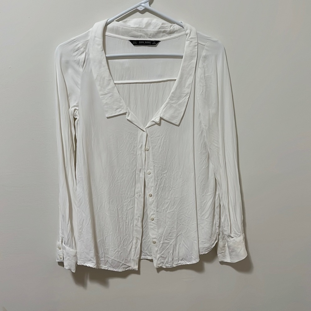 Lower cut button down